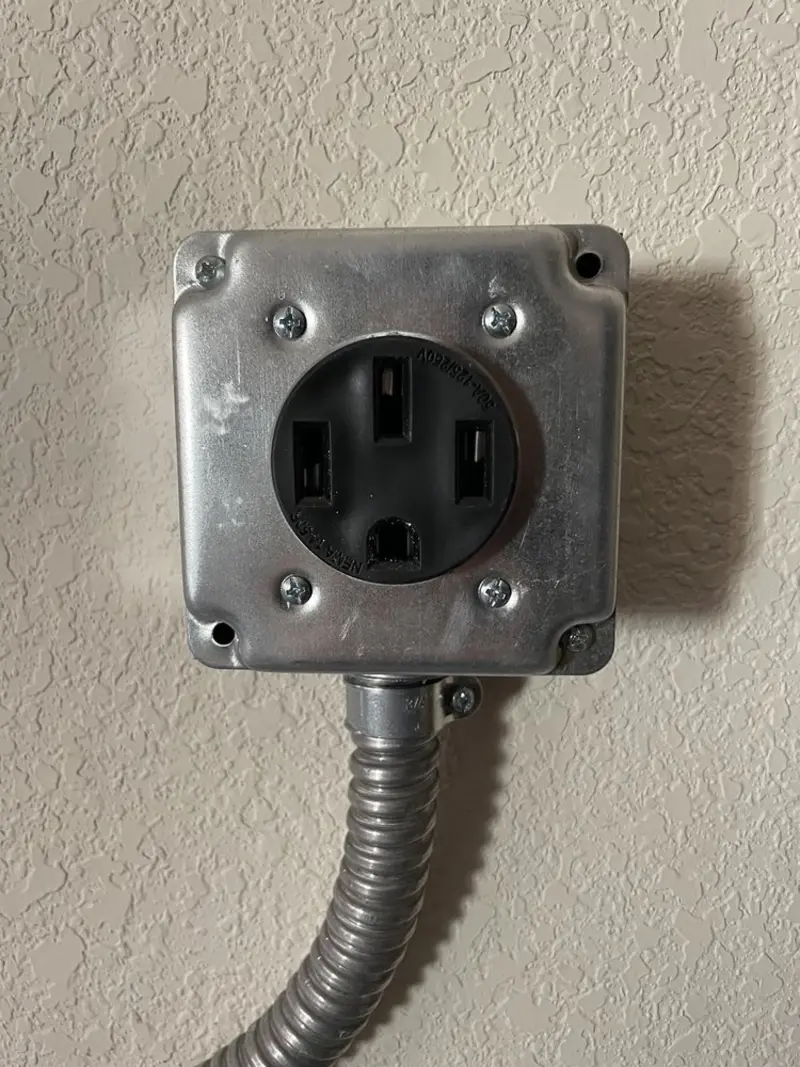 NEMA 14-50 outlet installed for Smart Home Electrical in Voorhees